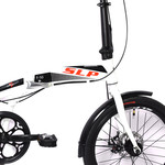 Bicicleta Slp Urbana R20 Plegable Aluminio F-50 Blanca